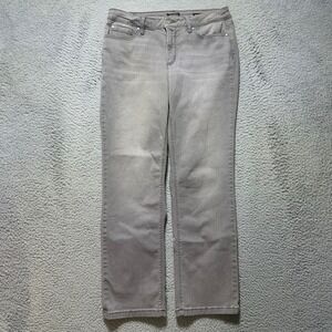 JONES NEW YORK Lexington Straight Gray Denim Jeans Womens US‎ 10P